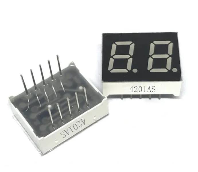 0.8 inch digital 7 Segments 2digits Red - Common Cathode