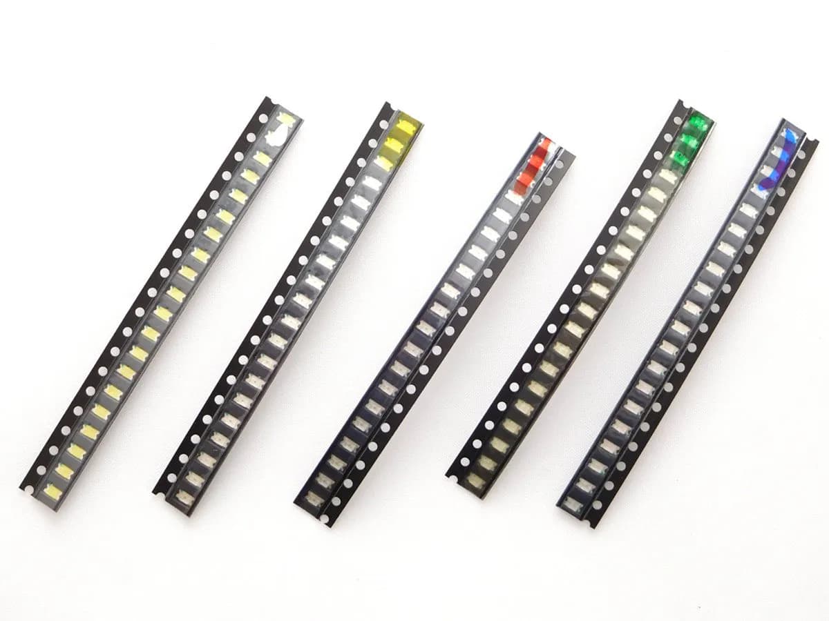 SMD LED 1206 Rouge, Jaune, Bleu,Vert, Blanc, Orange