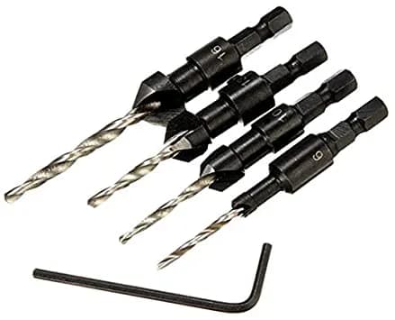 4pcs DB-C2 Ensemble de forets à fraiser pour menuiserie 