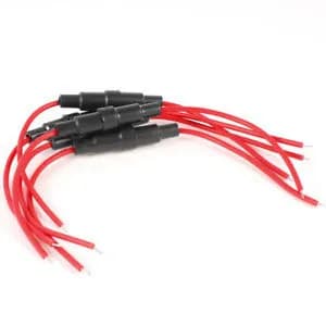 24cm 5x20 Fuse Holder Case  with 22AWG Wire Cable