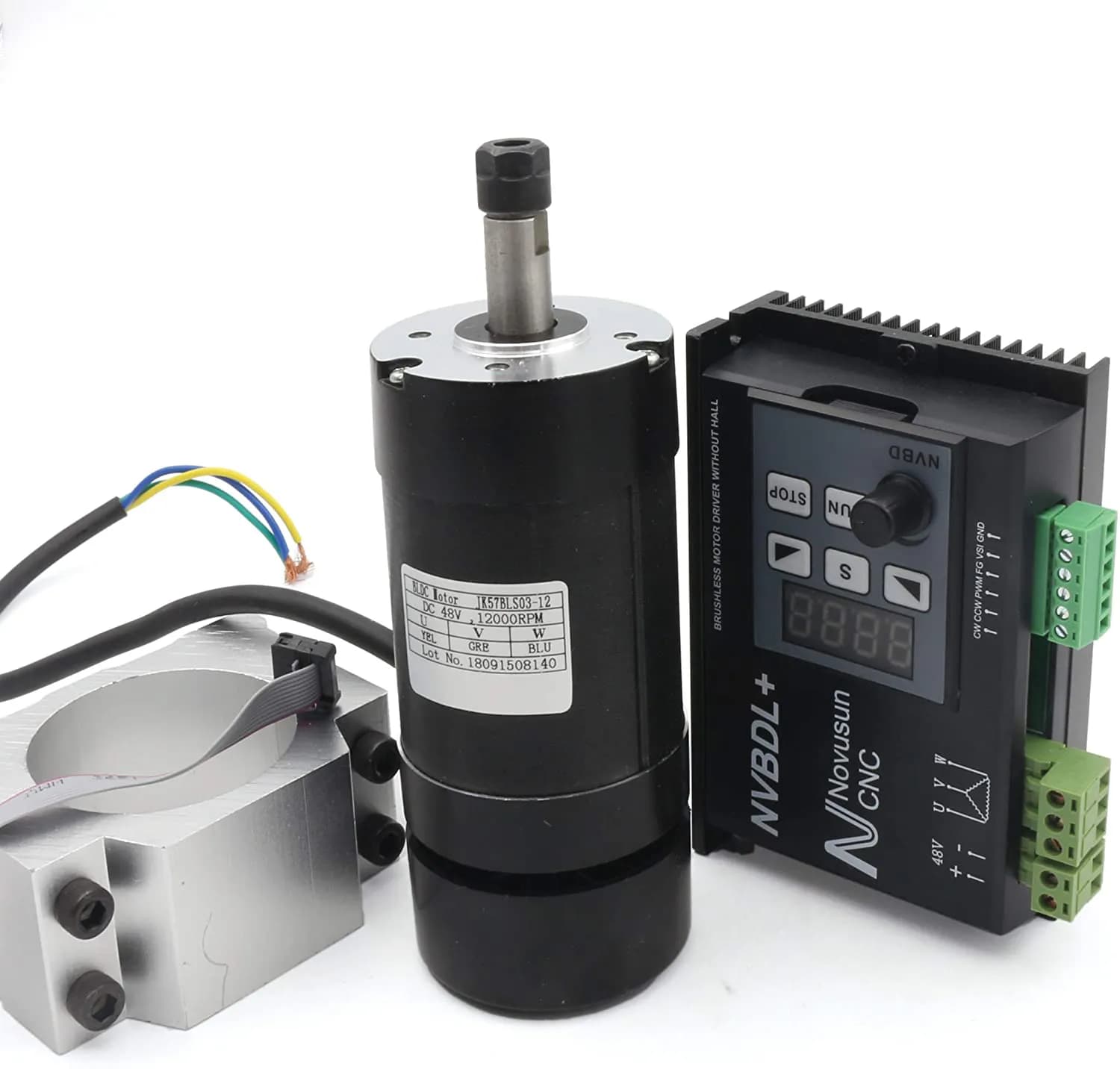 500W CNC Spindle Motor High Speed ER11 DC 48V 