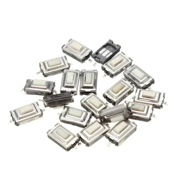 SMD PCB tactile bouton poussoir 2 broches 6 x 3.5 x 2.5 mm