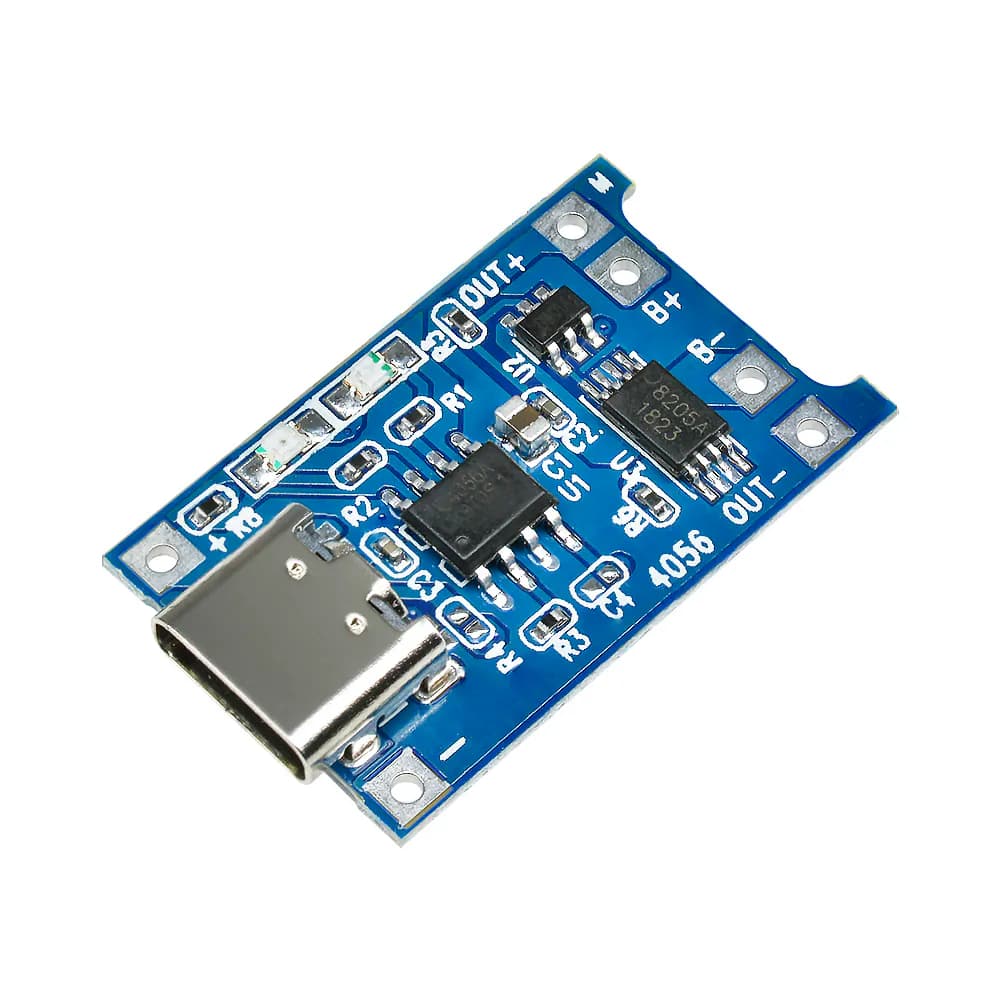 TP4056 Module de chargeur de batterie au lithium18650  USB type c 5V 1A 