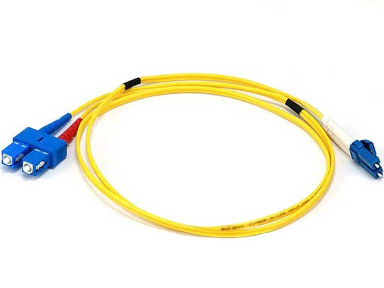 Jarretière FO Mono-mode,OS2, 9/125µm , LC/SC, OS2, 9/125 µm, 3 m  Jaune