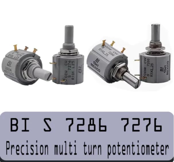BI S 7286 7276 potentiomètre multi tours de précision 10 tours 2W 10K