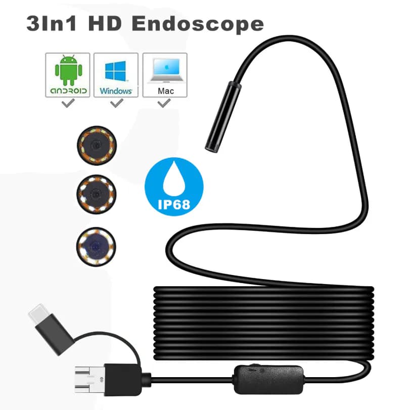  7mm USB Wire and Waterproof Camera 3meter