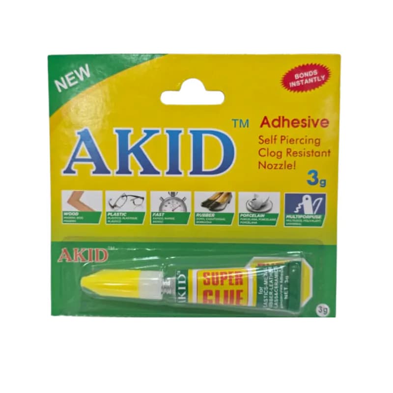 AKID Super Glue Fast-Drying Instant Adhesive (3g)