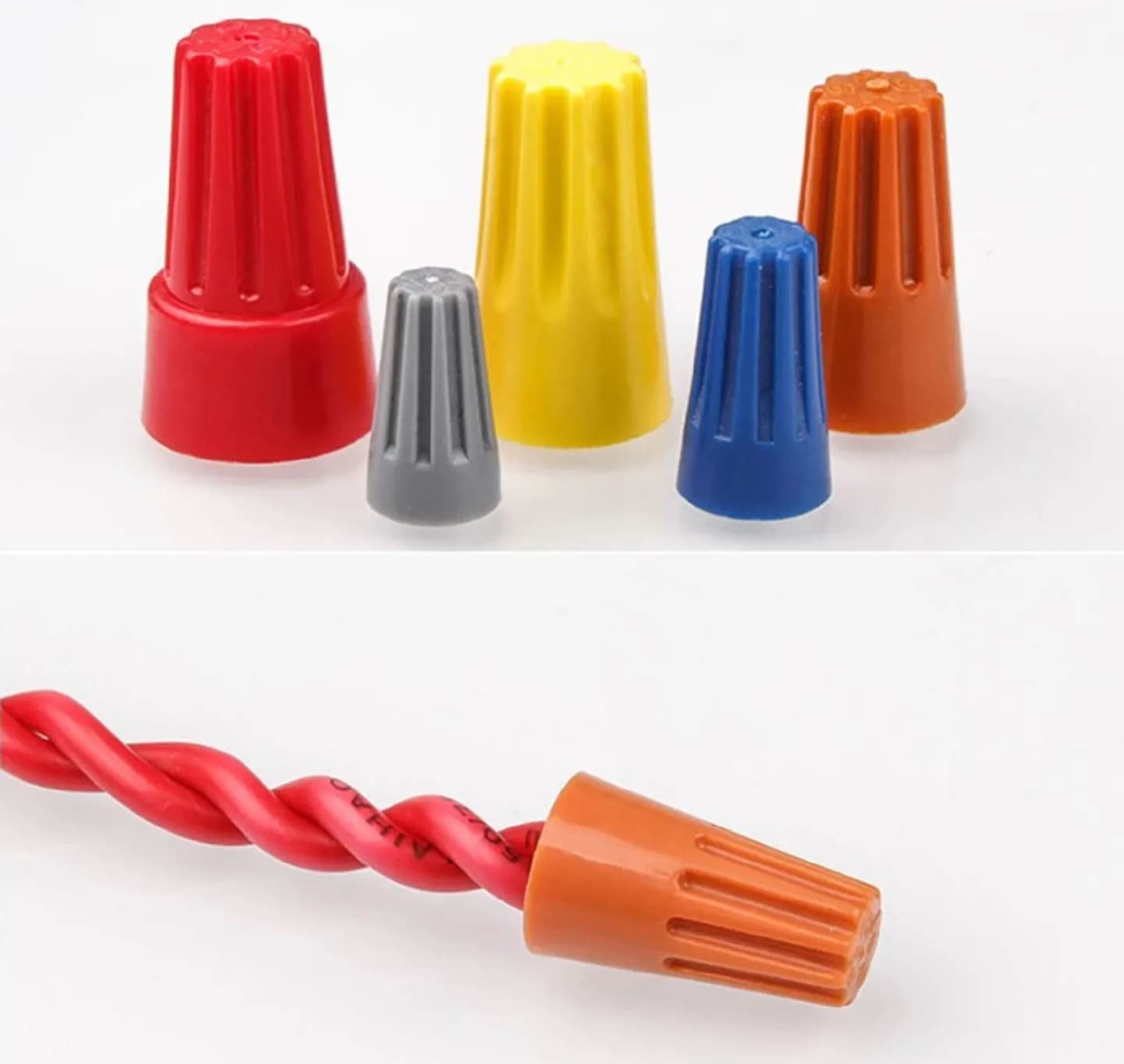 Anti-fire Wire Connector Terminal Twist Electrical Nut P1 Grey