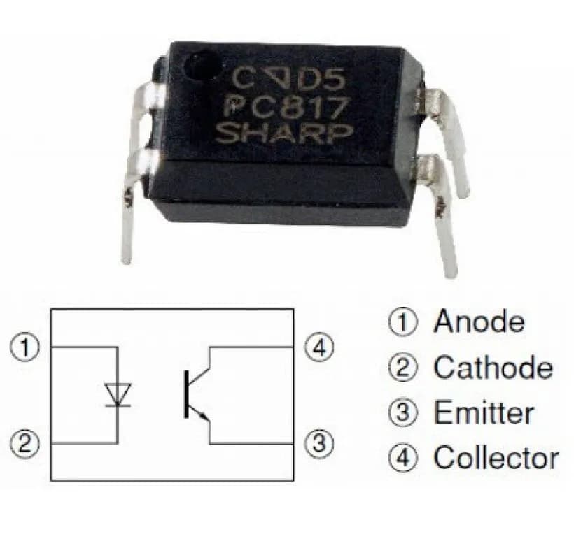 PC817C DIP-4 optocoupler 