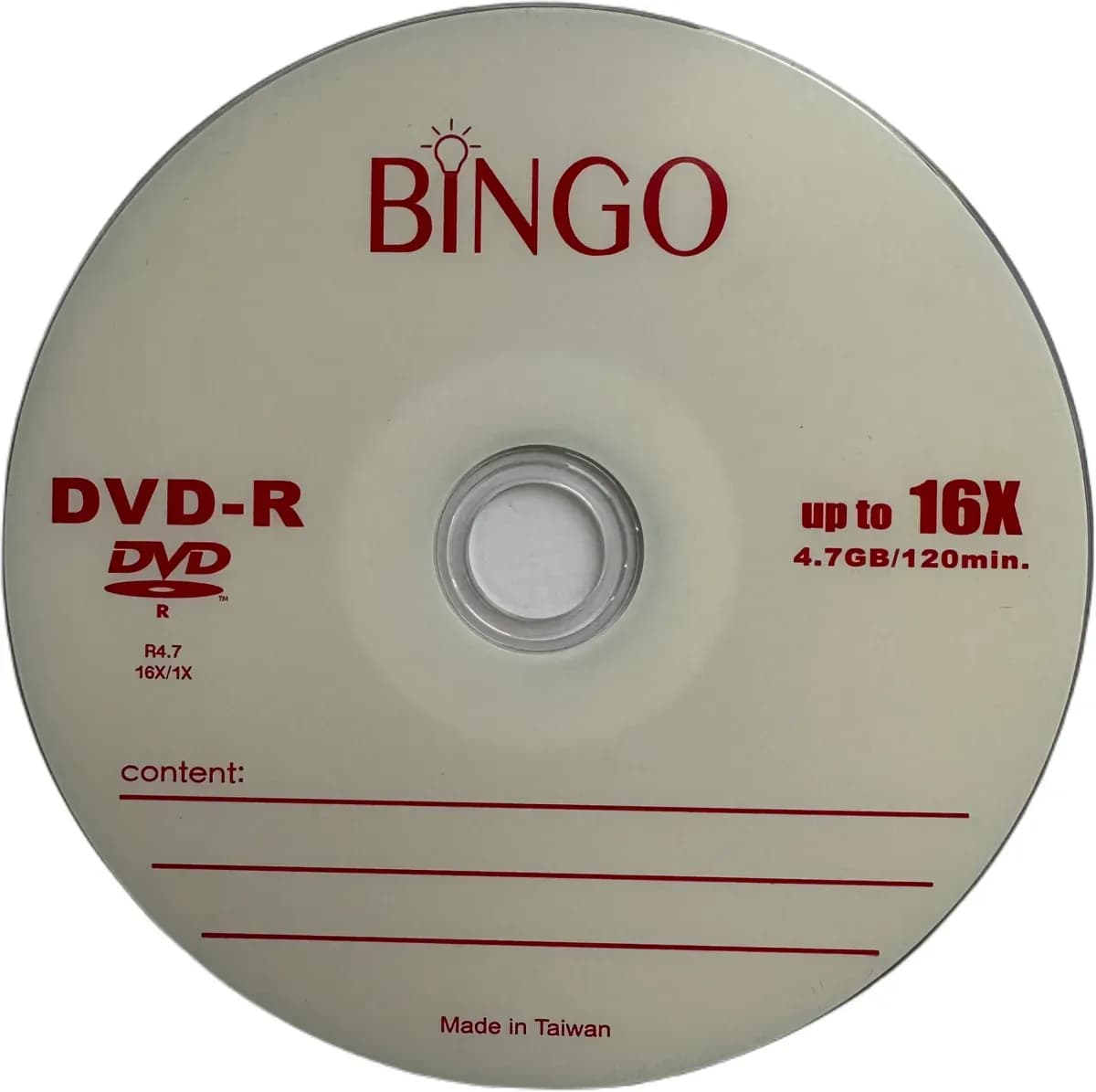 Bingo DVD RW 16x 4.7GB
