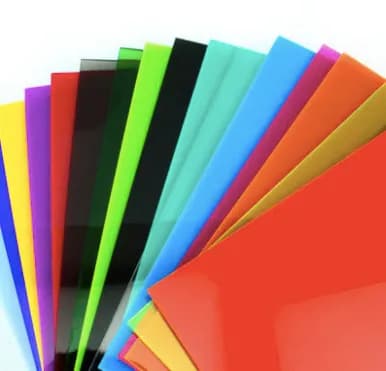 20cm*20cm*2.6mm feuille acrylique noire