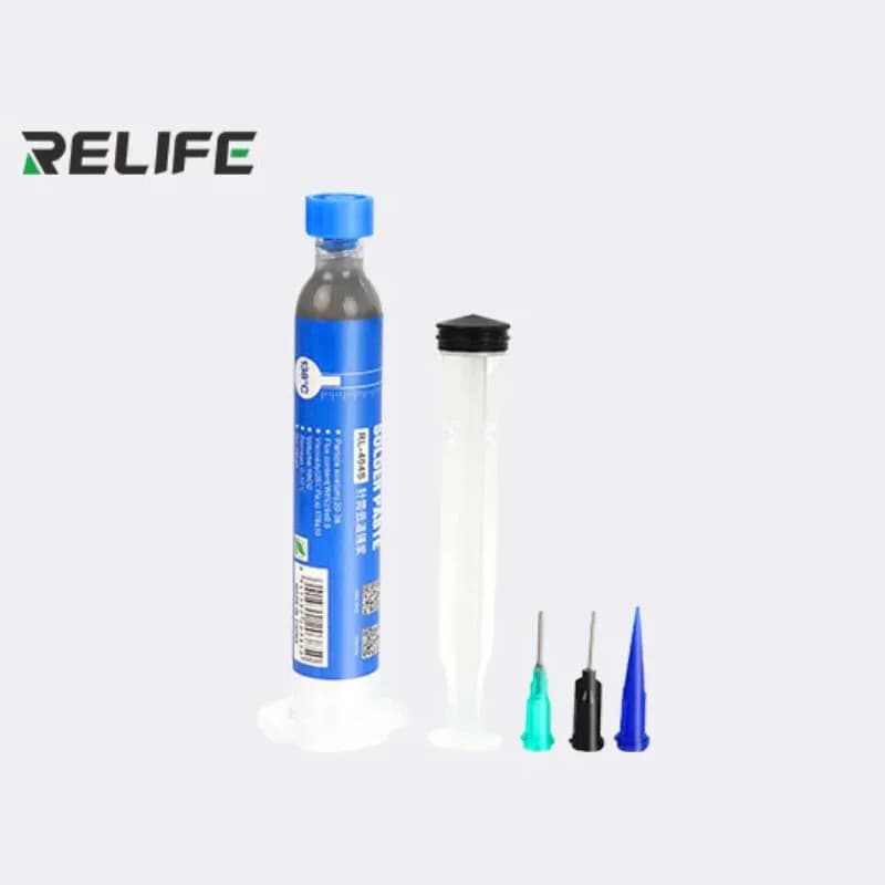 Pâte à souder sans plomb RELIFE RL-404S – Température de fusion 138 °C