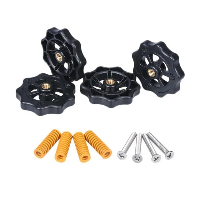 4 PCS M4 Screws Auto Leveling Nut Spring Screw