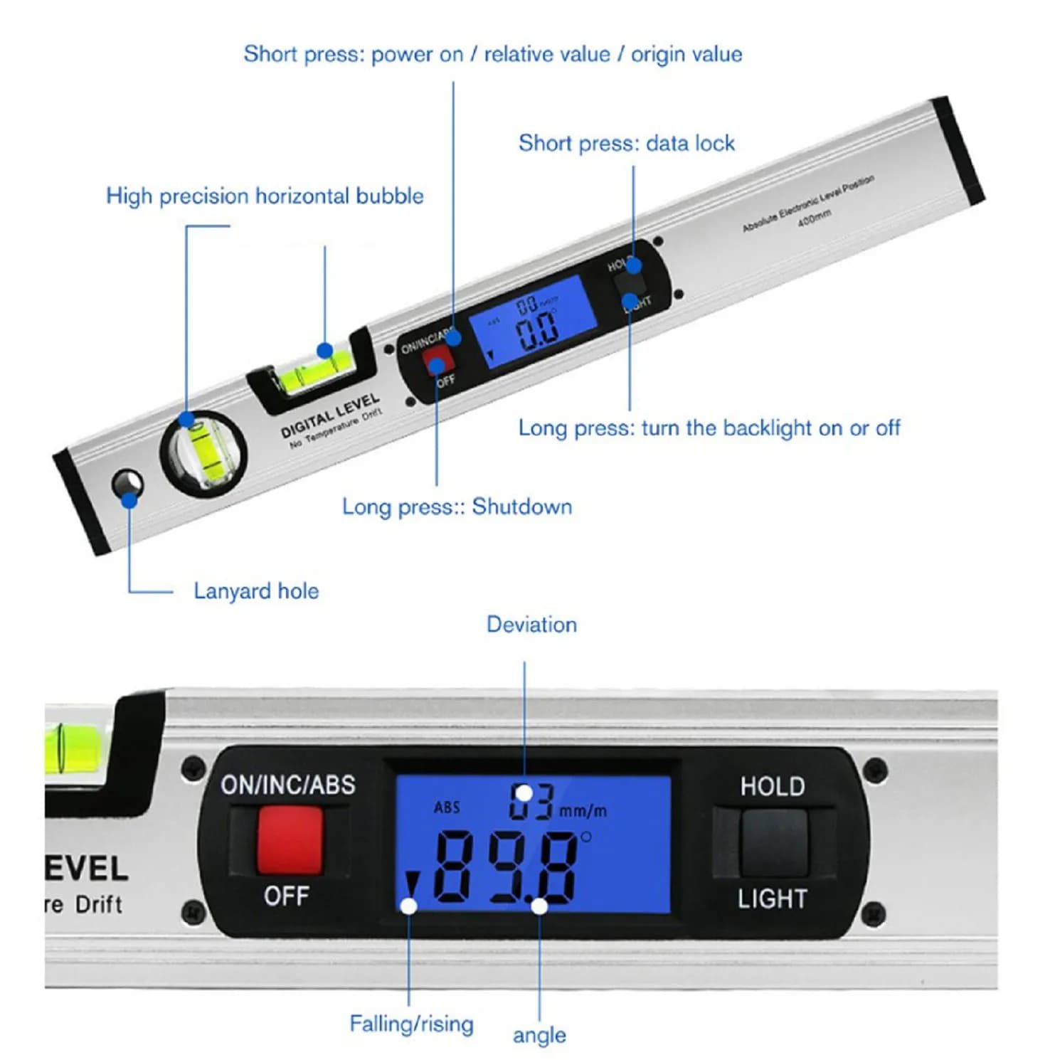 360 degree  Inclinometer Electronic Level Angle 
