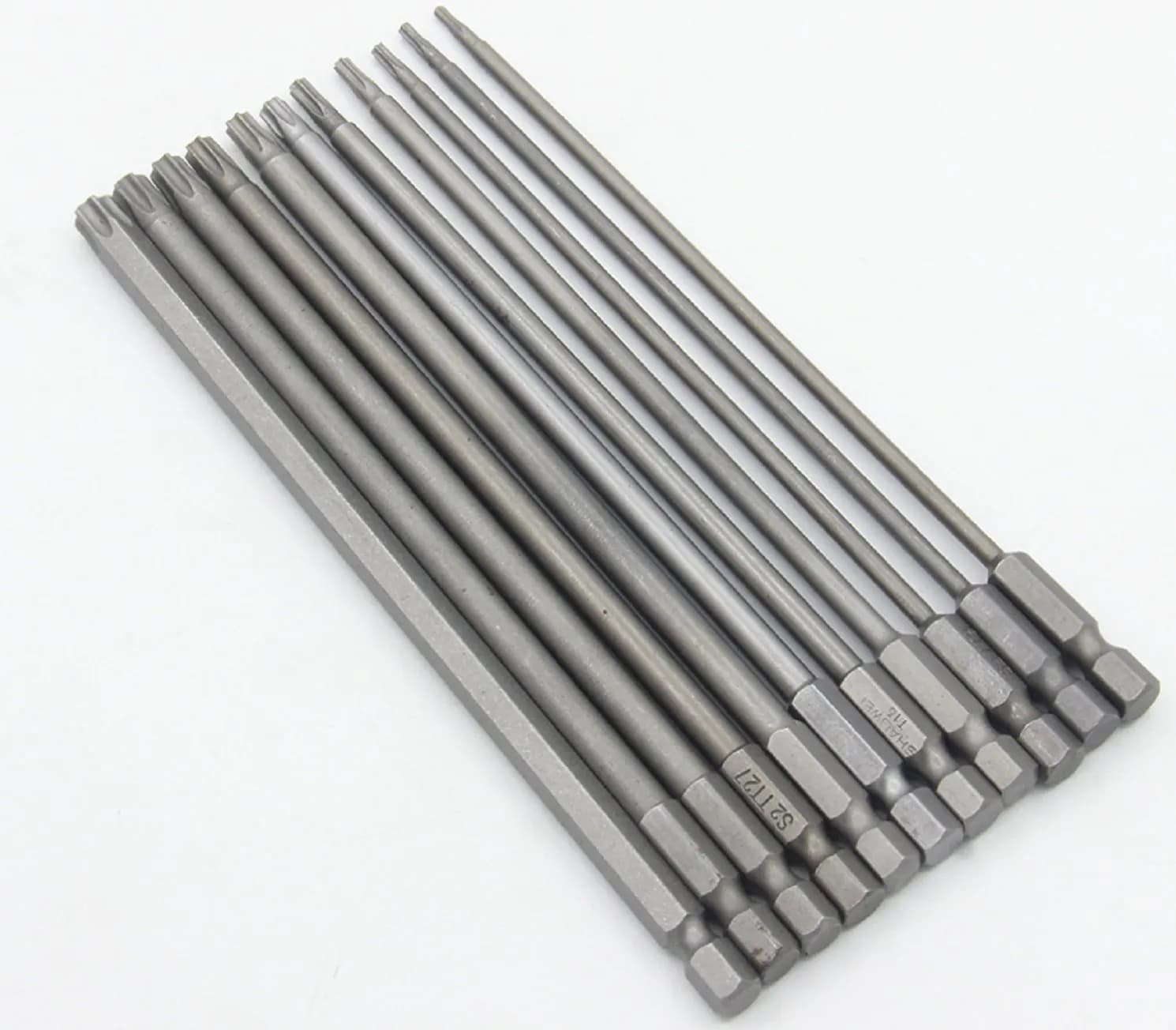 10pcs 150 mm long T6-T40 Magnetic Torx Screwdriver Bits Set