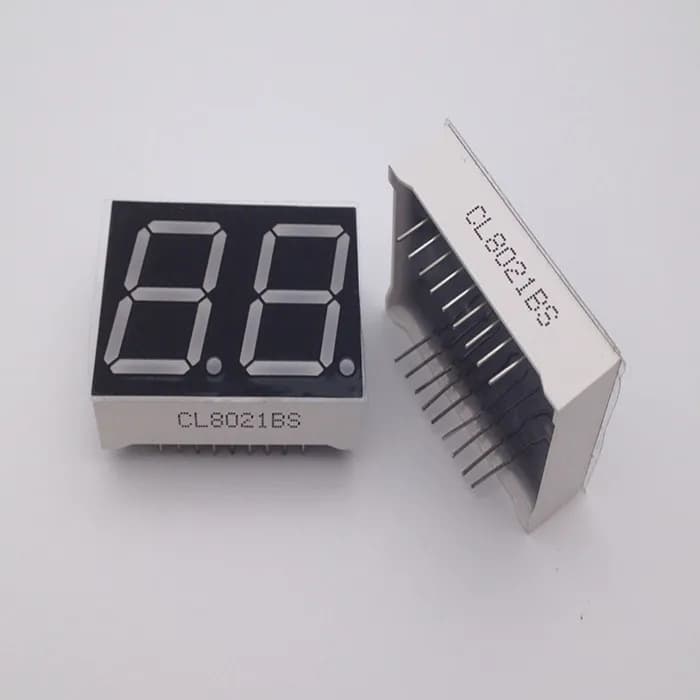 0.8 inch digital 7 Segments 2digits Red - Common Anode