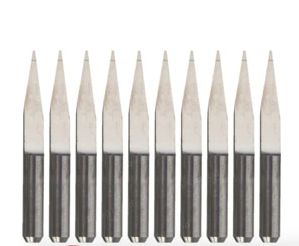 20 Degree 0.4mm Tip 3.175mm Carbide PCB Engraving Bits End Mill Cutter