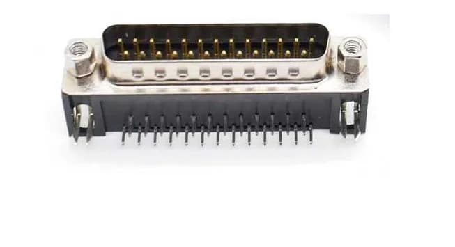 DR25 Male connector right angle