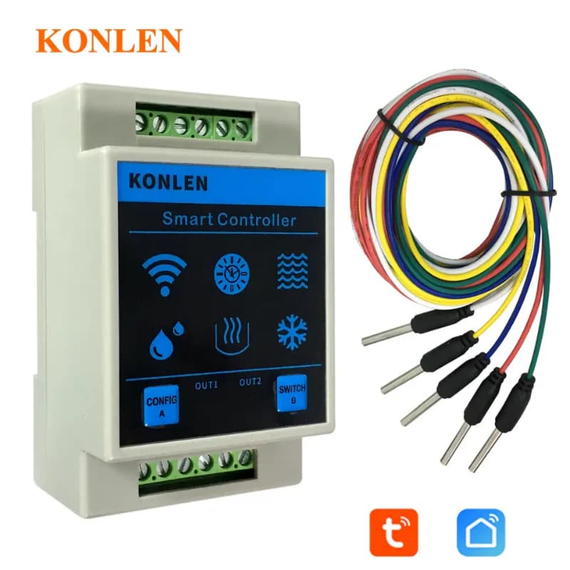 KONLEN Capteur de Niveau d’Eau &amp; Fuite WiFi Tuya – Maison Intelligente