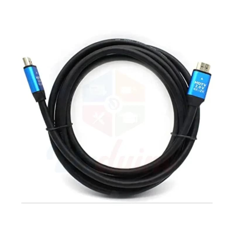 Câble HDMI en cuivre noir 10 mètre 4k, 10,2 Gbps