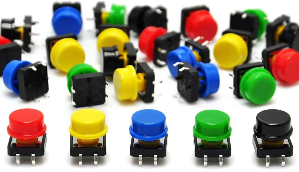 12x12x7,3 mm Bouton-poussoir momentané avec capuchon