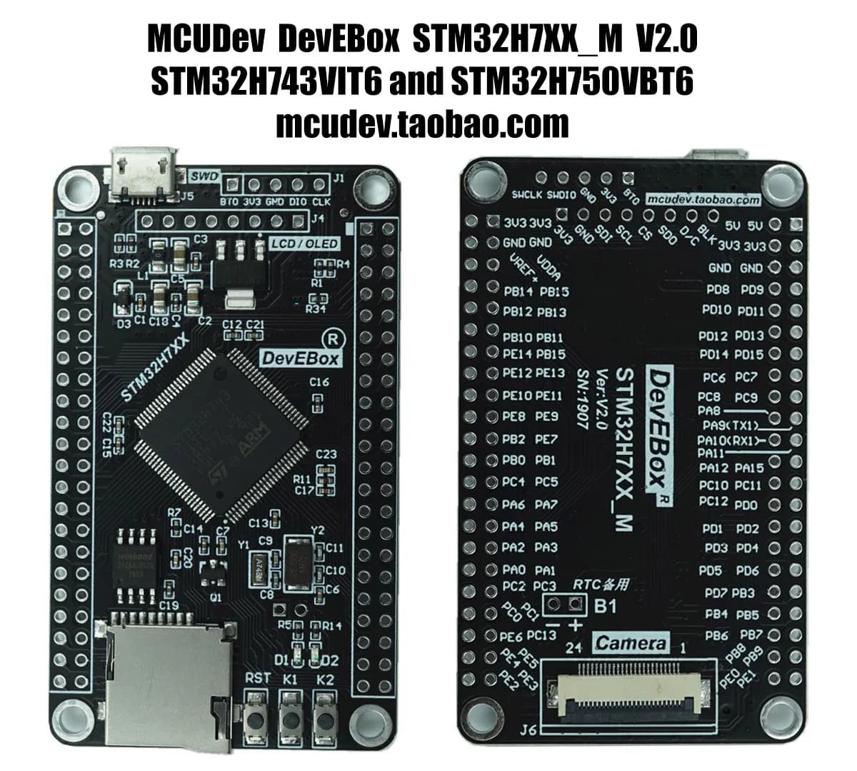 Carte de développement STM32H743VIT6