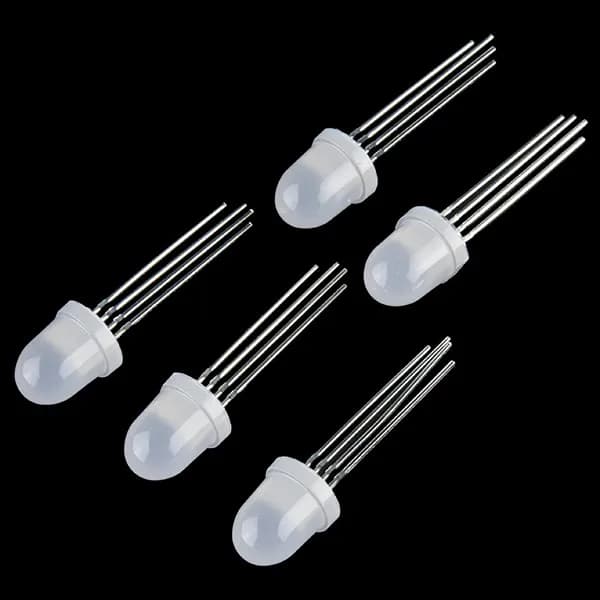 LED - RGB adressable, PTH, 5mm APA106
