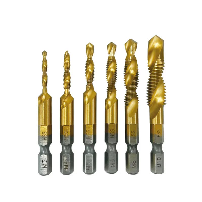 Thread drill bit set 6 Pcs GSFIXTOP