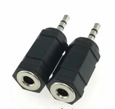 2.5mm Male to 3.5mm Female Audio Stereo Connector jack