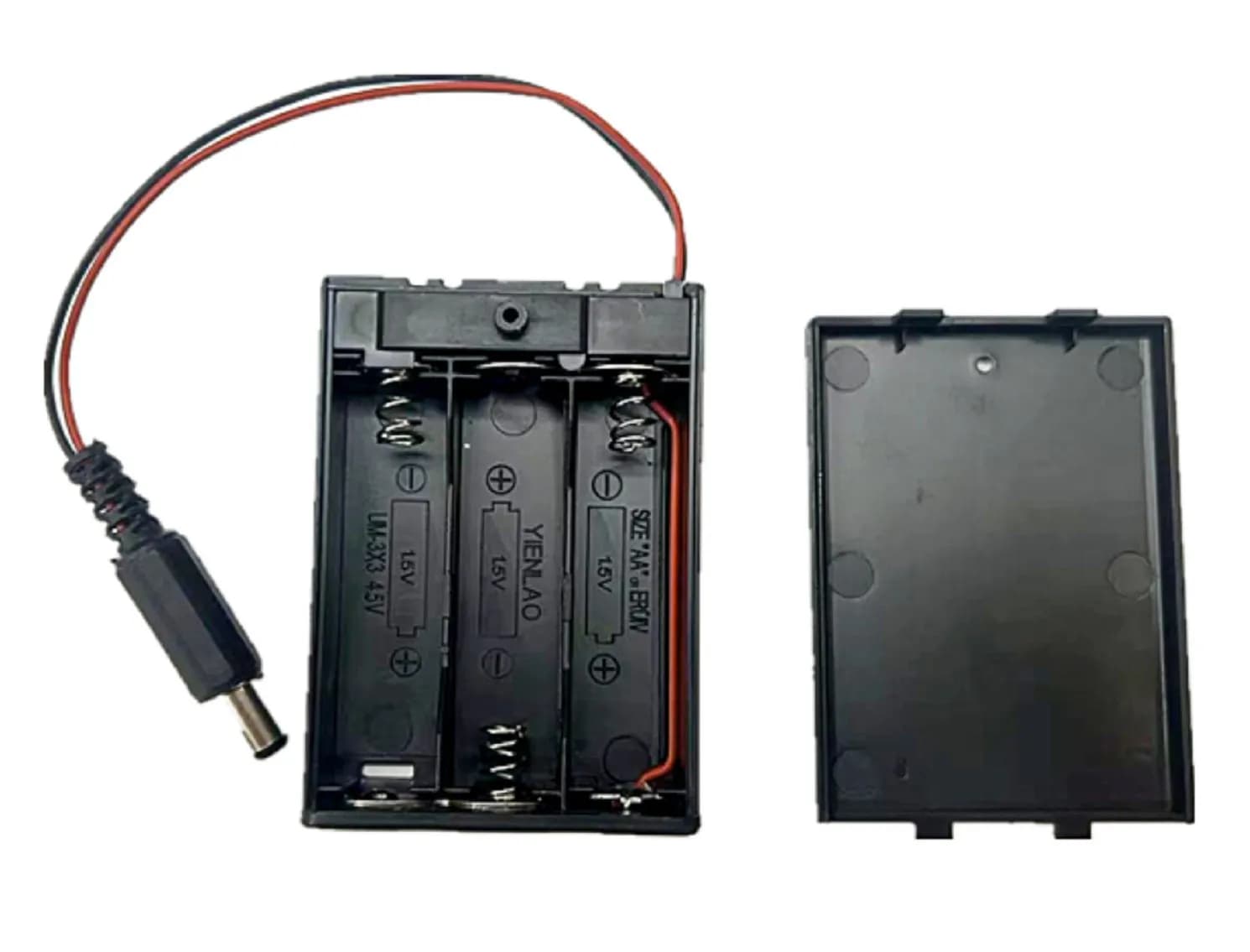 3xAA Battery Holder With Switch and DC connector