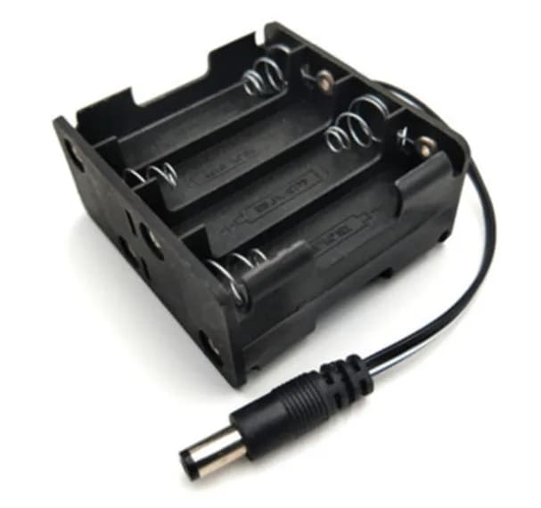 Dual Layers 4x2 8xAA battery Holder with DC Connector