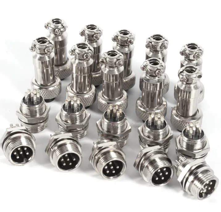 GX12-5 5Pin 12mm M/F Wire Panel Circular Connector