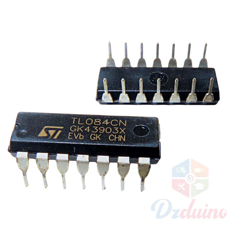 مضخم تشغيلي للإدخال رباعي JFET TL084 (Op-Amp) IC DIP-14