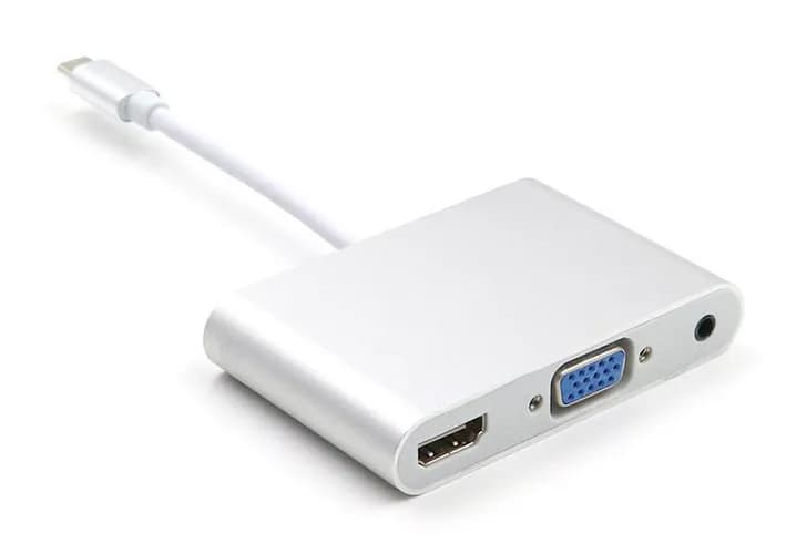 3 in 1 Adapter Type C to HDMI +VGA +3.5mm Audio