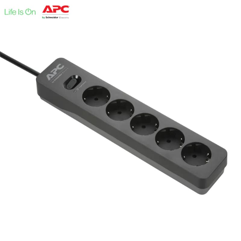 APC PME5B-GR SurgeArrest Essential – Multiprise Parasurtenseur 5 Prises Schuko