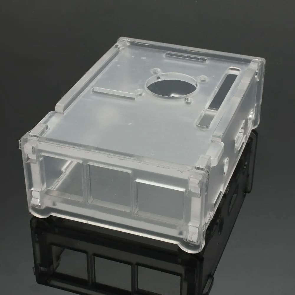 Transparent Acrylic Case  For Raspberry with Fan