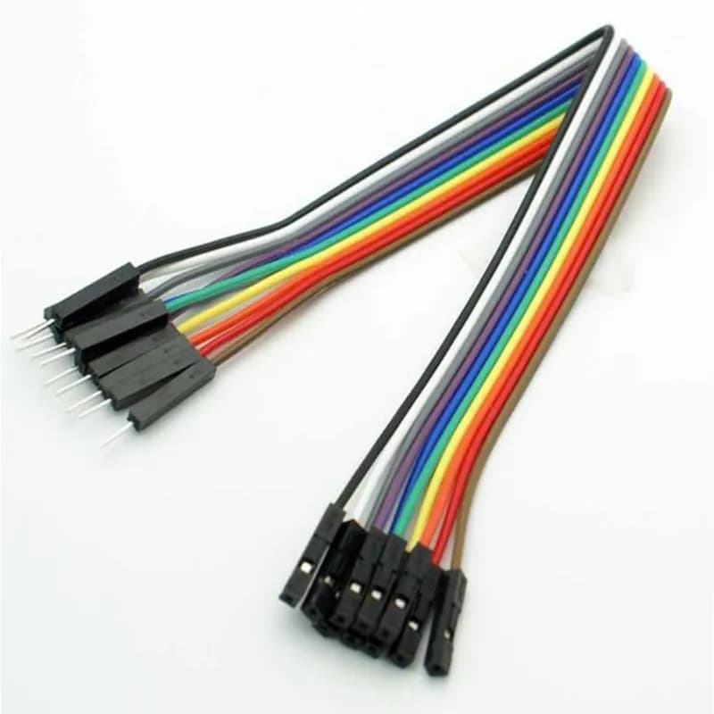 Male-Female Jumper Wires - 20 Cm ( 20 Pcs)