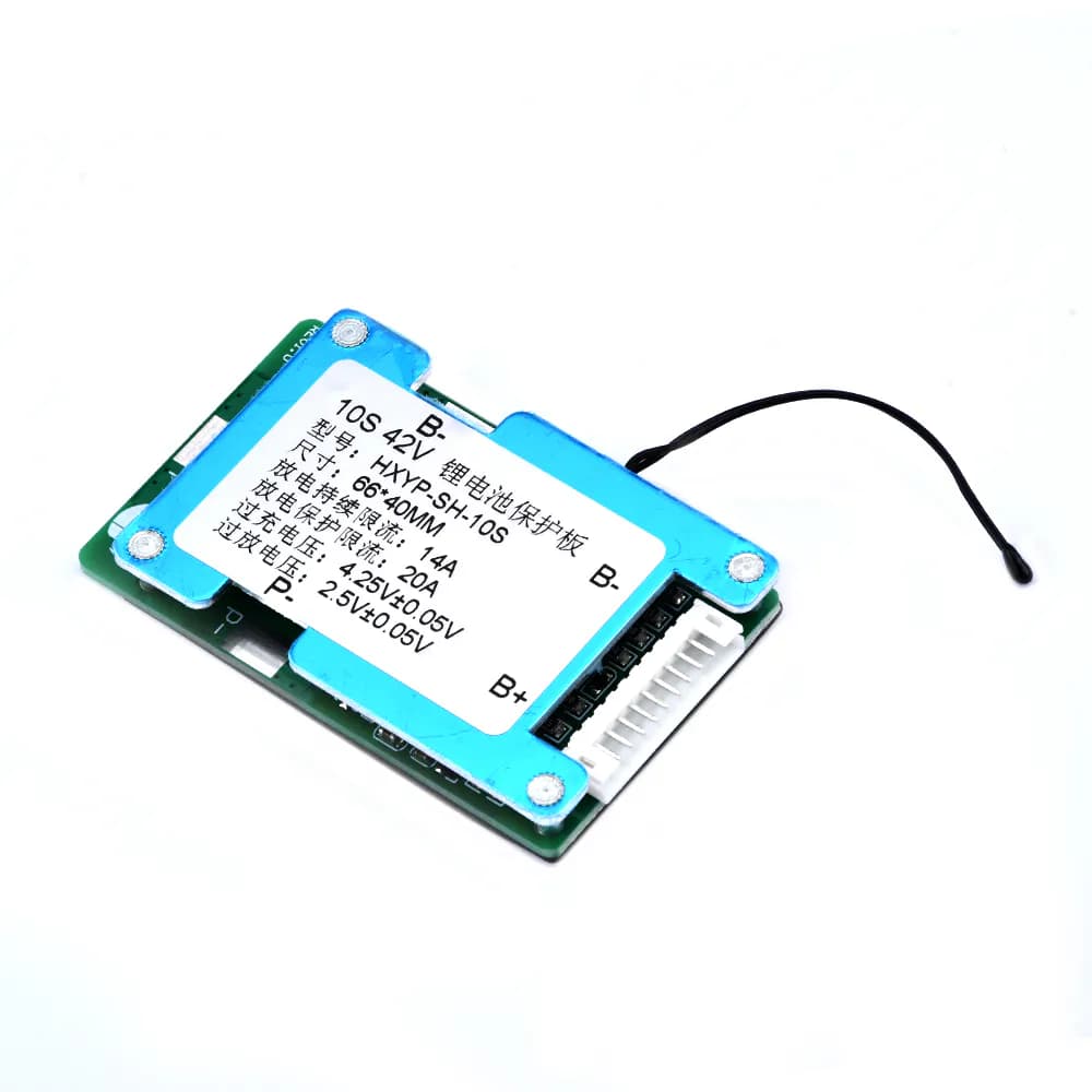 10S 15A 42V فولت 22.2  بطارية ليثيوم أيون الحالية 18650 BMS لوح حماية الشاحن