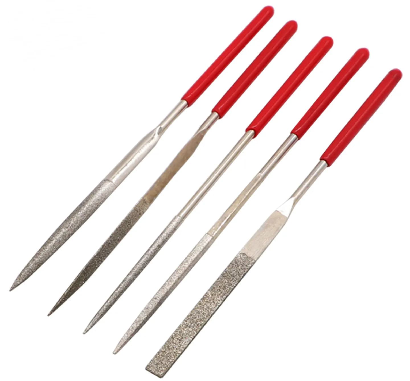 5pcs diamant poignée d'aiguille140X3mm