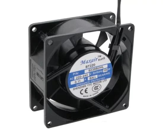 0.12A 21W 120X120mm 220V  مروحة معدنية