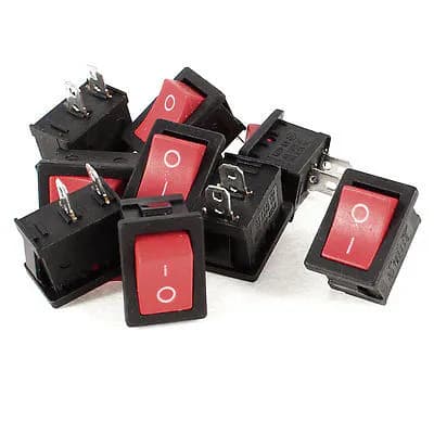 2 Pin SPST Interrupteur À Bascule AC 6A/250 V AC 10A/125 V