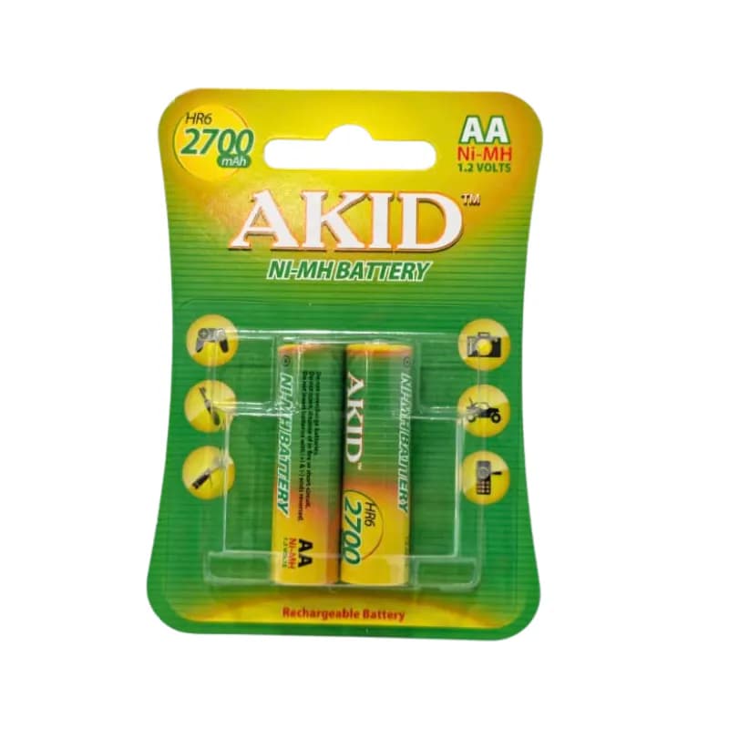 AKID Ni-MH Rechargeable AA Batteries 1.2V 2700mAh