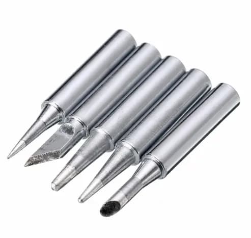 5pcs Metal 900M-T Soldering Iron Tips Set 42 mm