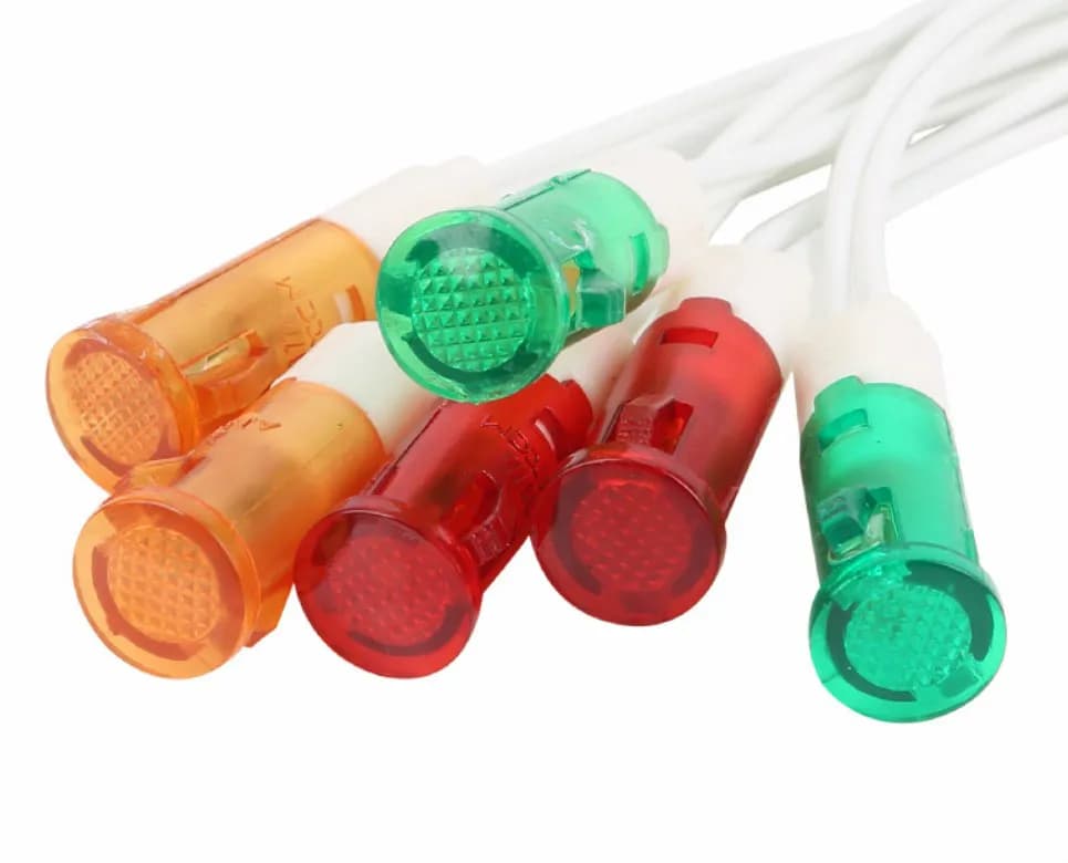 MDX-11A Lampe de signal  12V 10mm avec 2 fils