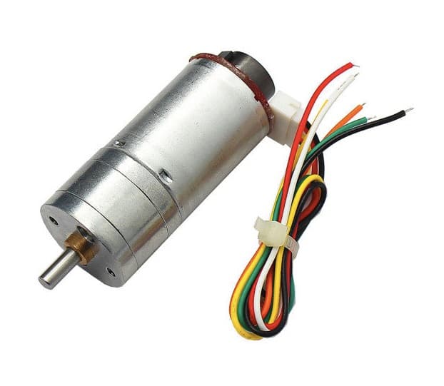 12V DC 915RPM - JGA25-370  Moteur à engrenages avec encodeur — image 1