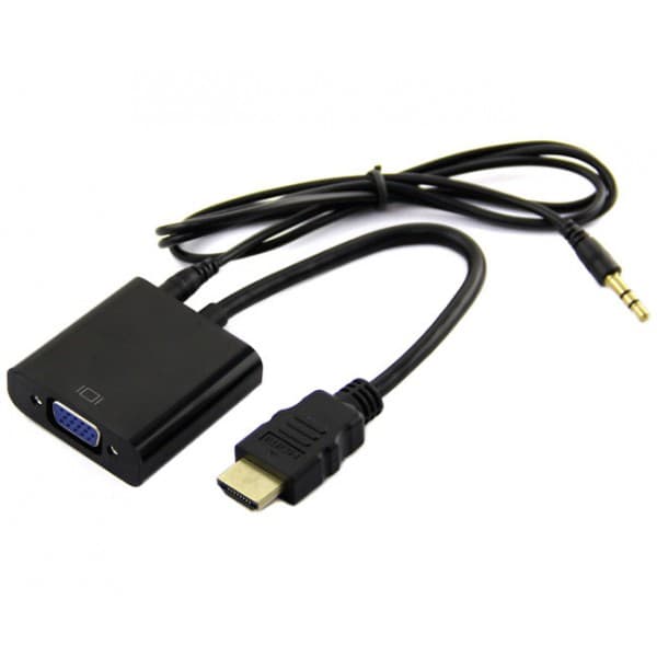 Câble adaptateur HDMI vers VGA avec audio — image 1