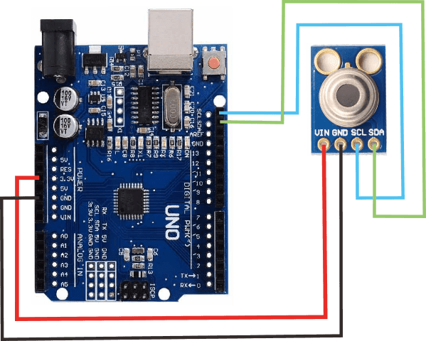 GY-906 MLX 90614 Contactless Temperature Sensor — image 1