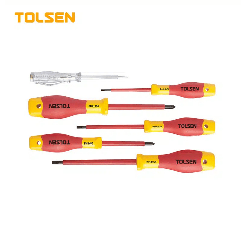 JEU DE TOURNEVIS ÉLECTRIQUE ISOLÉS 8 PIÈCES TOLSEN 1000V — image 1