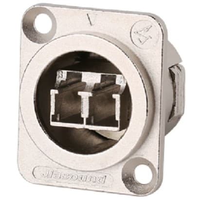 CON-D-LC D-type, Metal LC socket panel mount — image 1