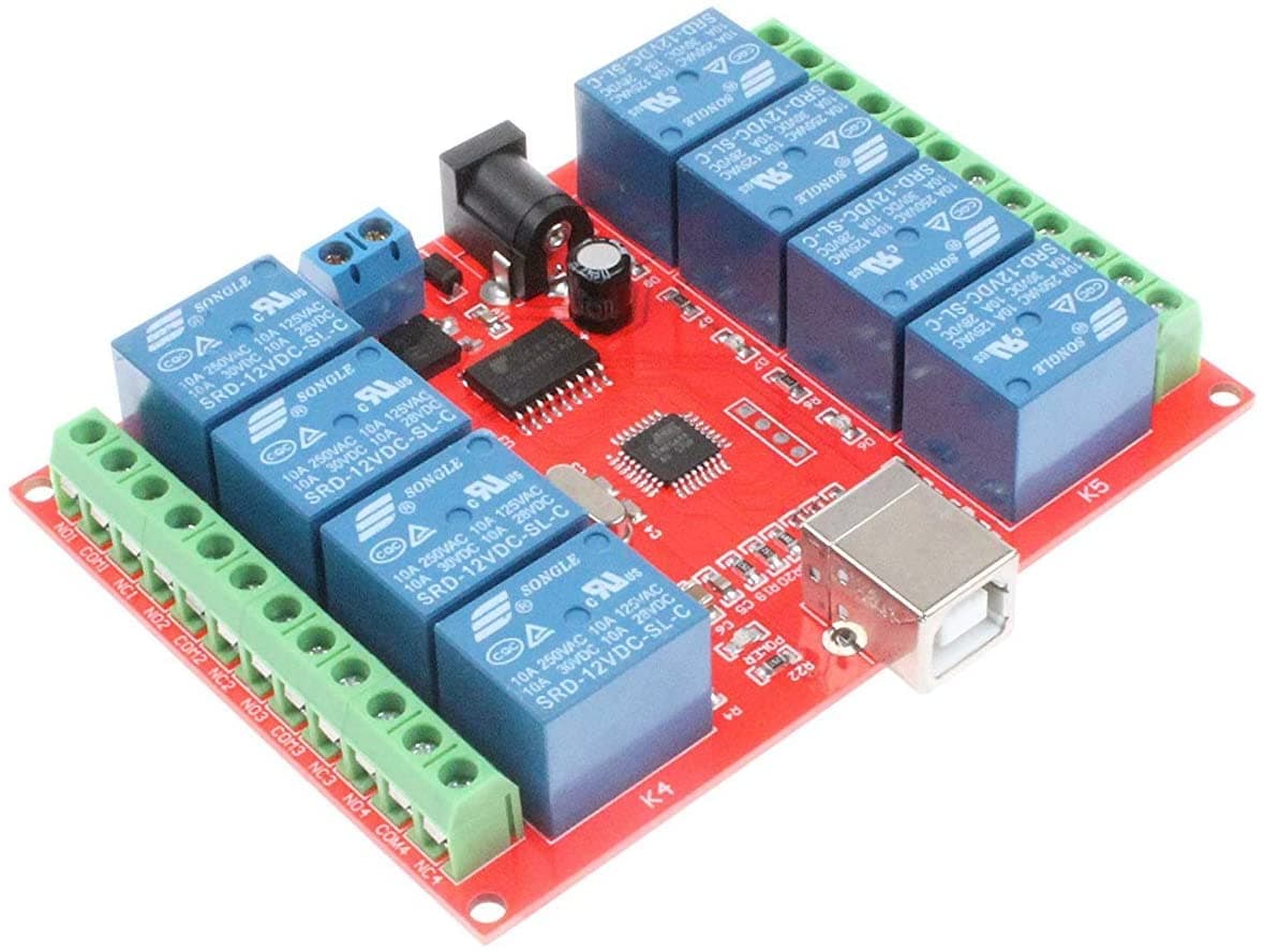 Module de relais à 8 canaux  USB 12V  — image 1